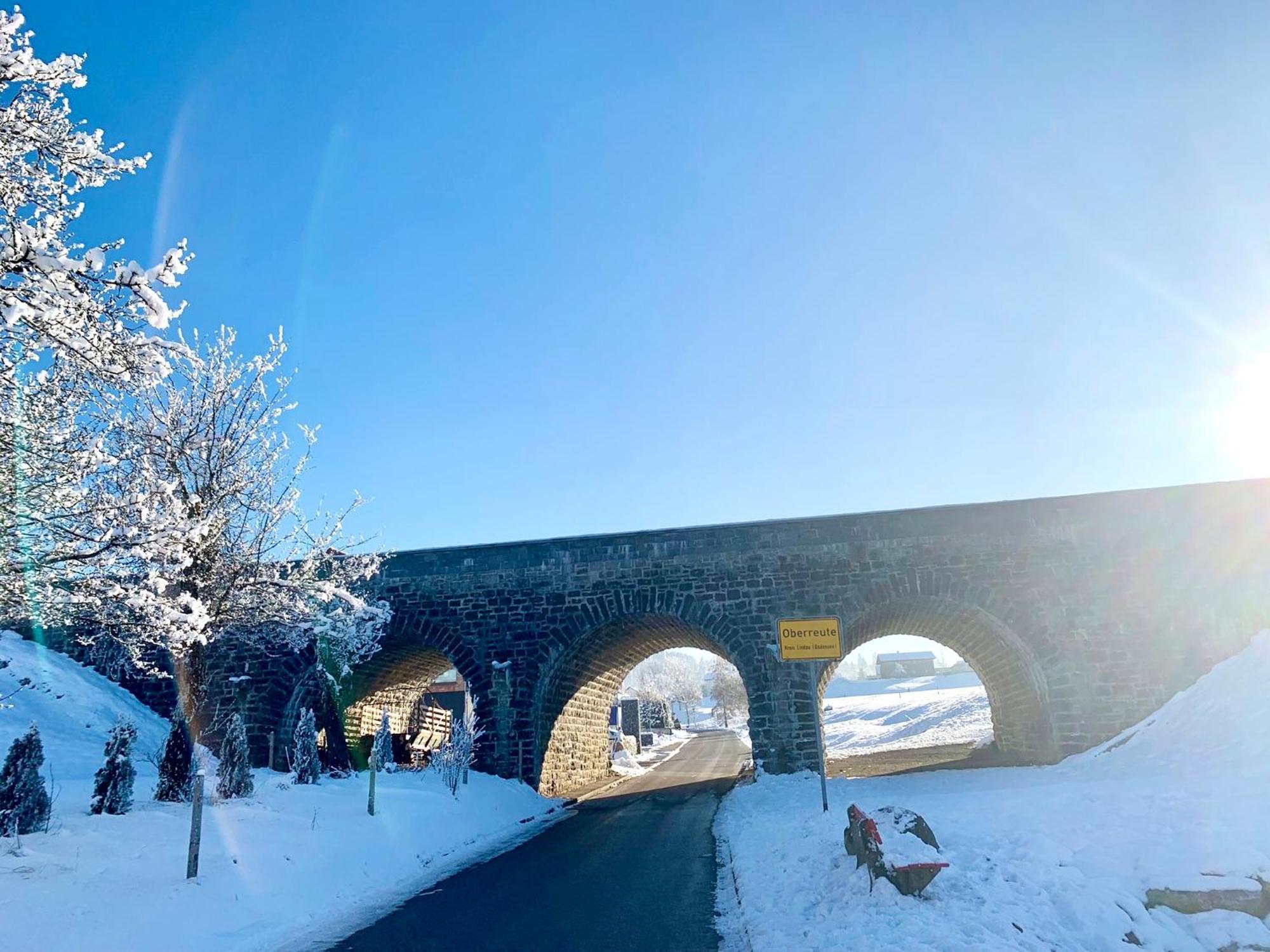 Lindners Hideaways - Bergnest Lodge - Bergblick Fewo 6 Pers Balkon Garten Hund Ski Unterkunft Luftkurort Oberreute Naehe Buchenegger Wasserfaelle Eistobel Bodensee Εξωτερικό φωτογραφία
